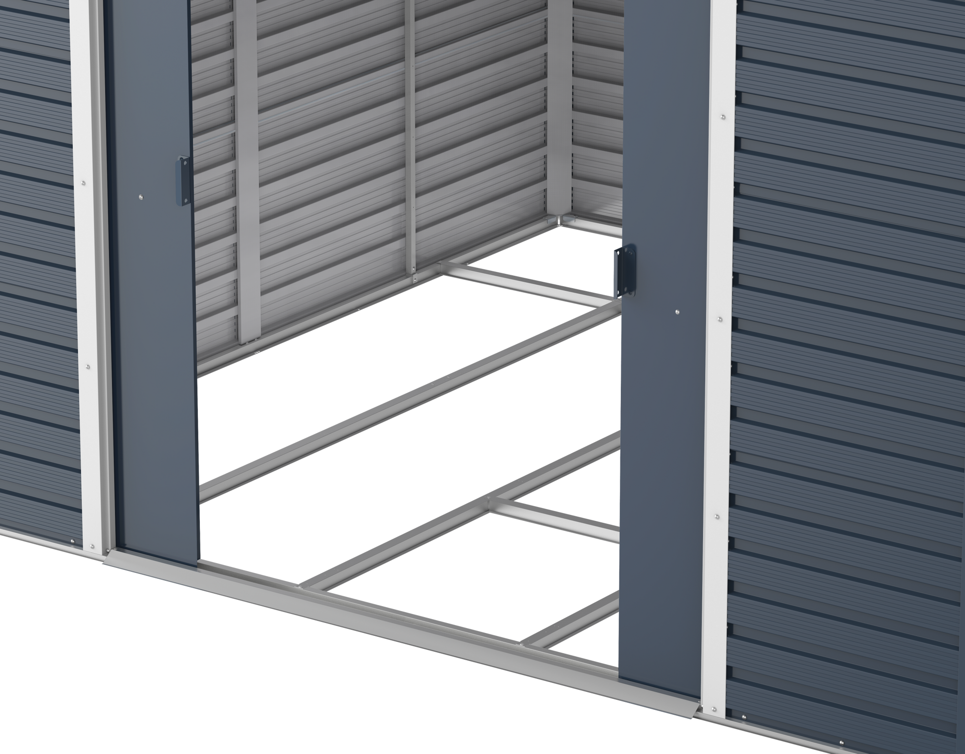 Caseta metálica Alpine 10x10 gris antracita