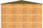 Alpine 10x10 Imitation Wood Metal Shed 
