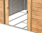Alpine 10x10 Imitation Wood Metal Shed 