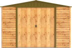 Alpine 10x10 Imitation Wood Metal Shed 