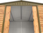 Alpine 10x10 Imitation Wood Metal Shed 