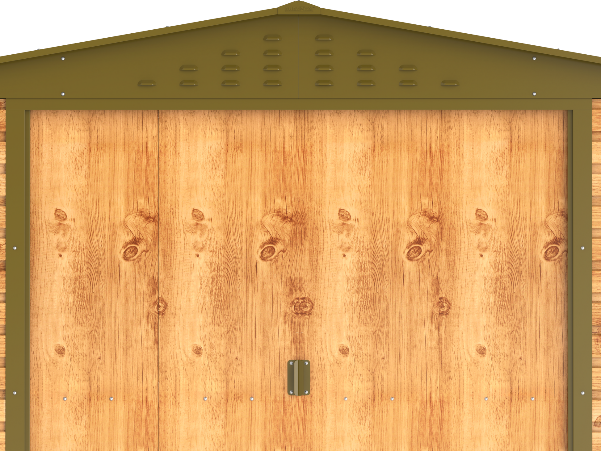 Alpine 10x10 Imitation Wood Metal Shed 