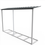 Extensión lateral de casetas de jardín Duramax Alpine 10×10 Antracita