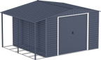 Extensión lateral de casetas de jardín Duramax Alpine 10×10 Antracita