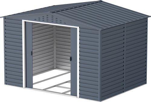 Caseta de jardín metálica Alpine 10x8 Gris Antracita