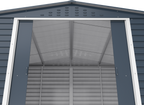Caseta de jardín Alpine 10x8 - 321,6x243,1x214,2 cm y 7,28 m² - Gris Antracita