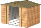 Caseta de jardín Alpine 10x8 - 321,6x243,1x214,2 cm y 7,28 m² - Imitación Madera