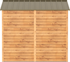 Caseta de jardín Alpine 10x8 - 321,6x243,1x214,2 cm y 7,28 m² - Imitación Madera