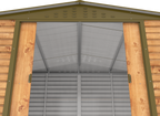 Caseta de jardín Alpine 10x8 - 321,6x243,1x214,2 cm y 7,28 m² - Imitación Madera