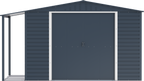 Extensión lateral de casetas de jardín Duramax Alpine 10×8 Antracita