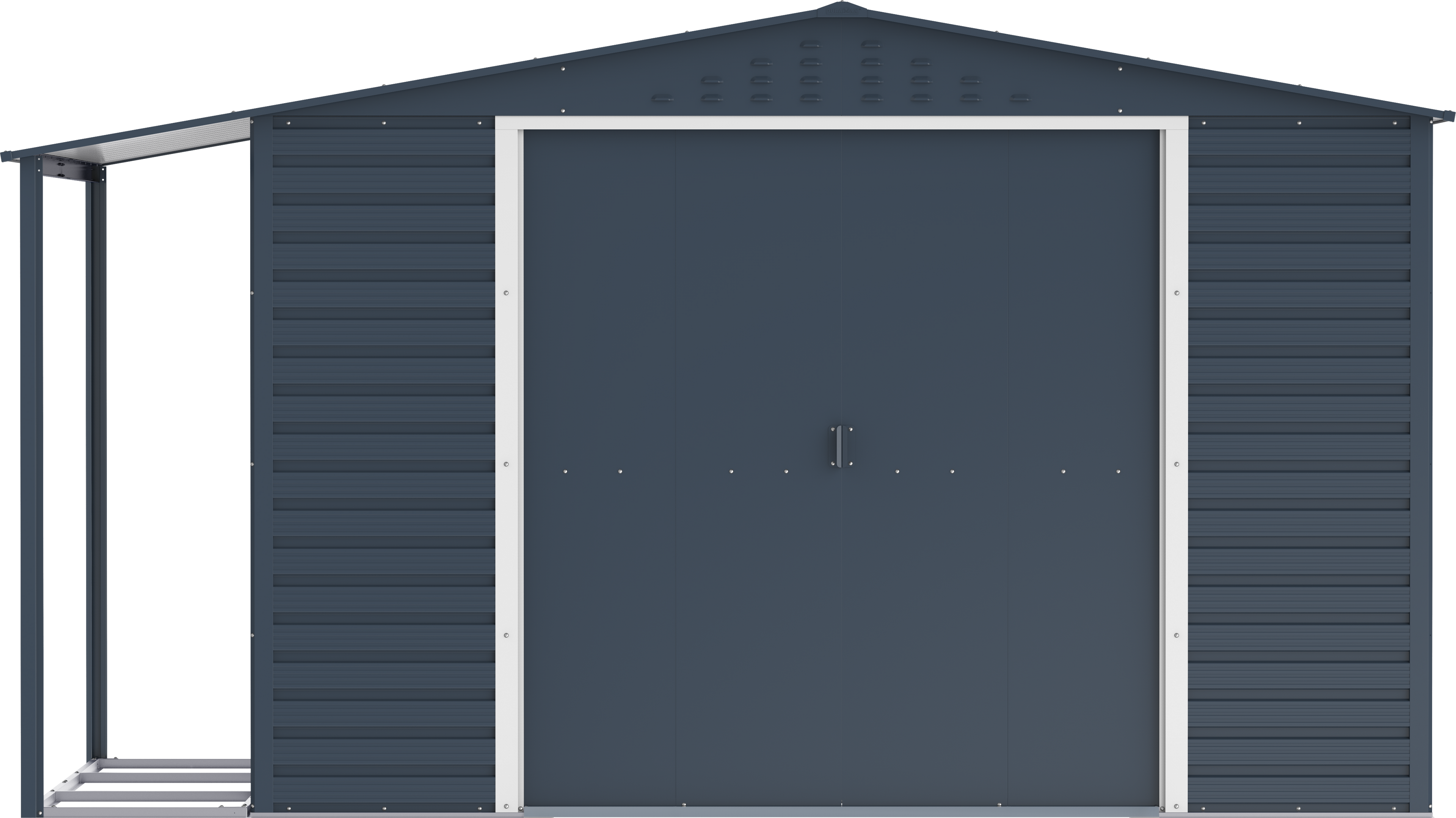 Extensión lateral de casetas de jardín Duramax Alpine 10×8 Antracita