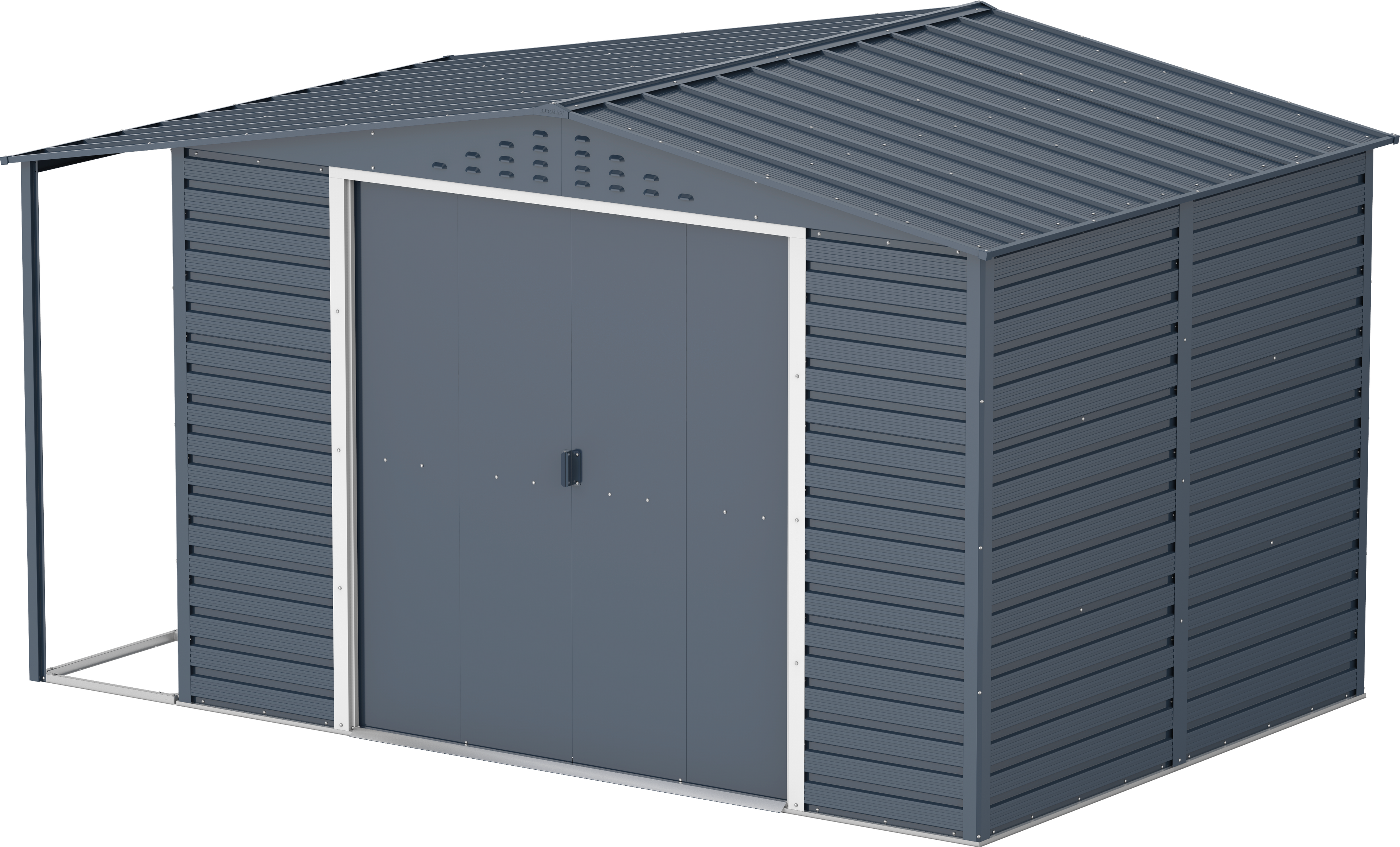 Extensión lateral de casetas de jardín Duramax Alpine 10×8 Antracita