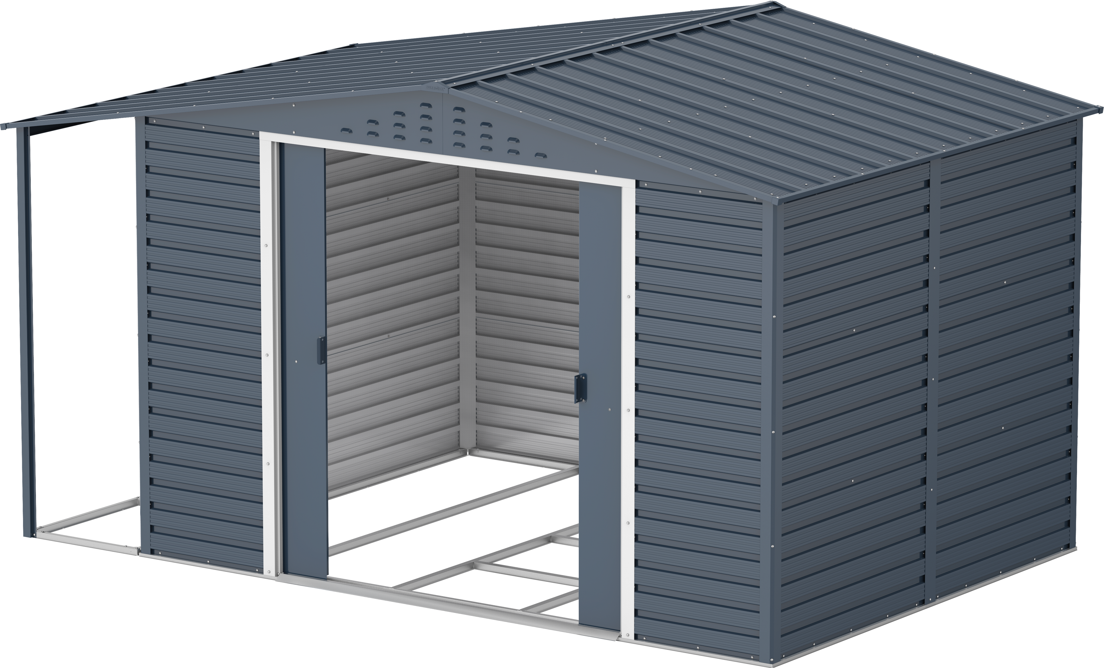 Extensión lateral de casetas de jardín Duramax Alpine 10×8 Antracita