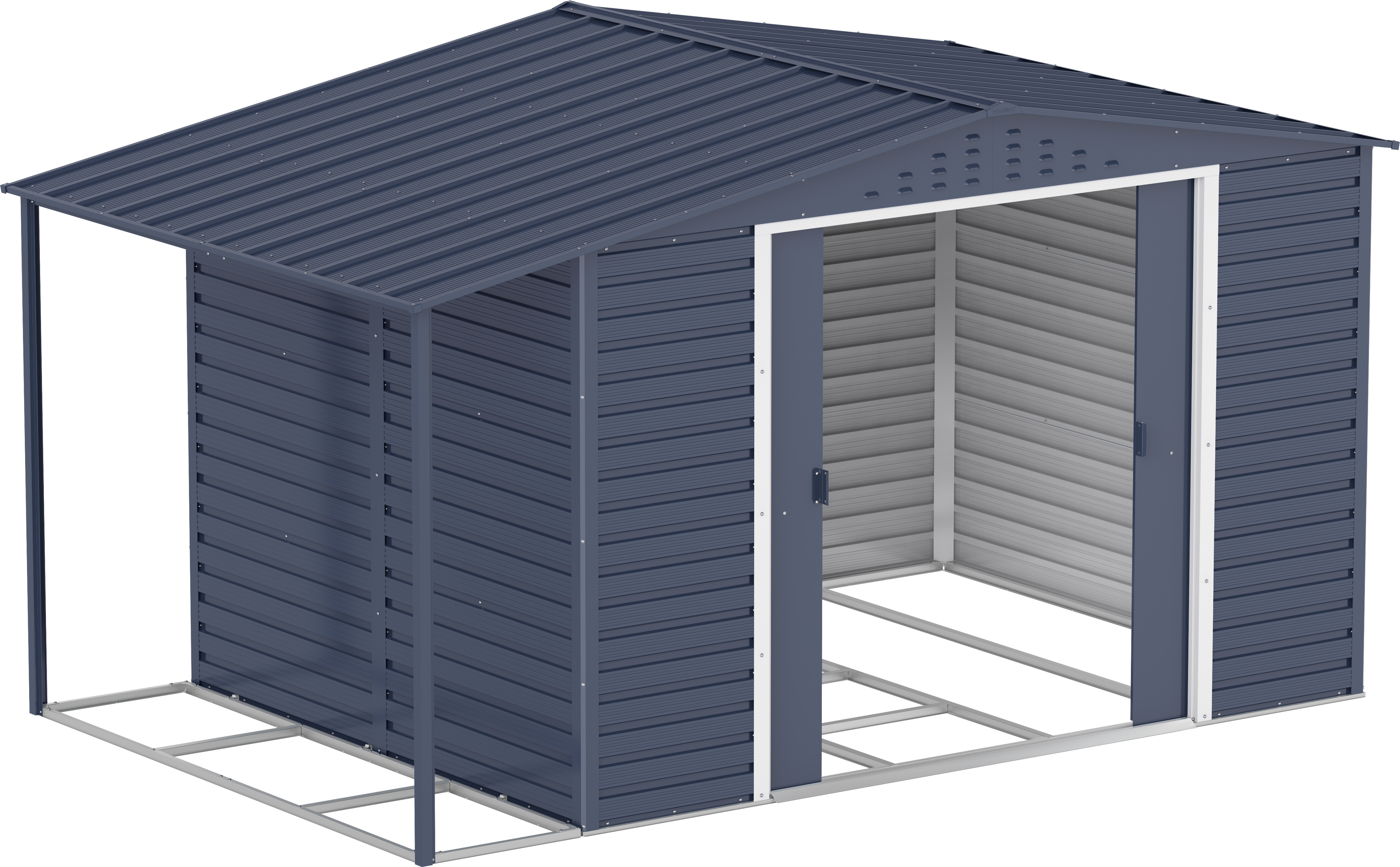 Extensión lateral de casetas de jardín Duramax Alpine 10×8 Antracita