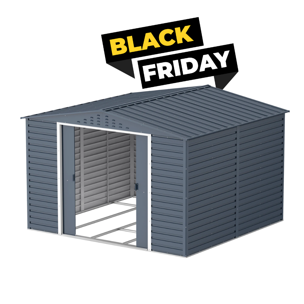 Casetas de jardín, casetas Duramax Alpine 10x10 gris antracita ¡OFERTA BLACK FRIDAY!