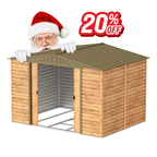 Alpine 10x8 Imitation Wood Metal Shed