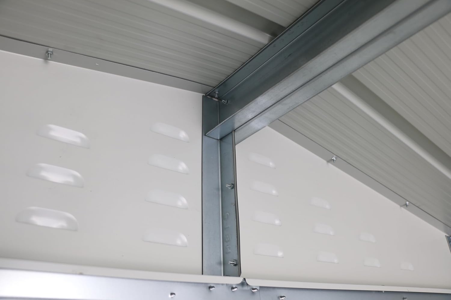 Alpine 10x10 anthracite grey metal shed 