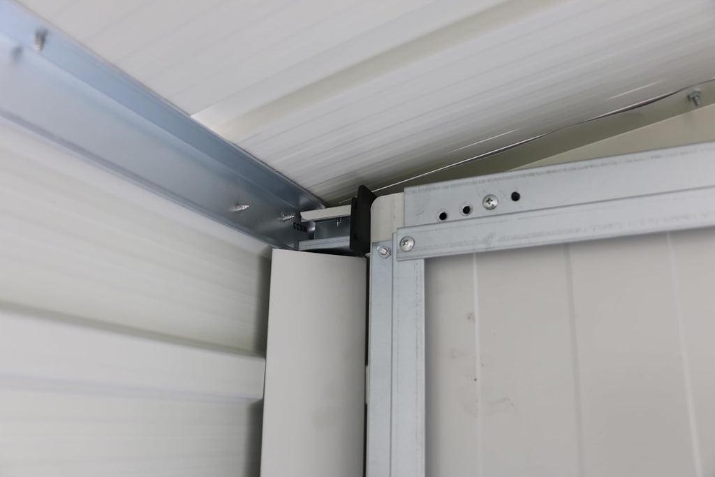 Alpine 10x10 anthracite grey metal shed 