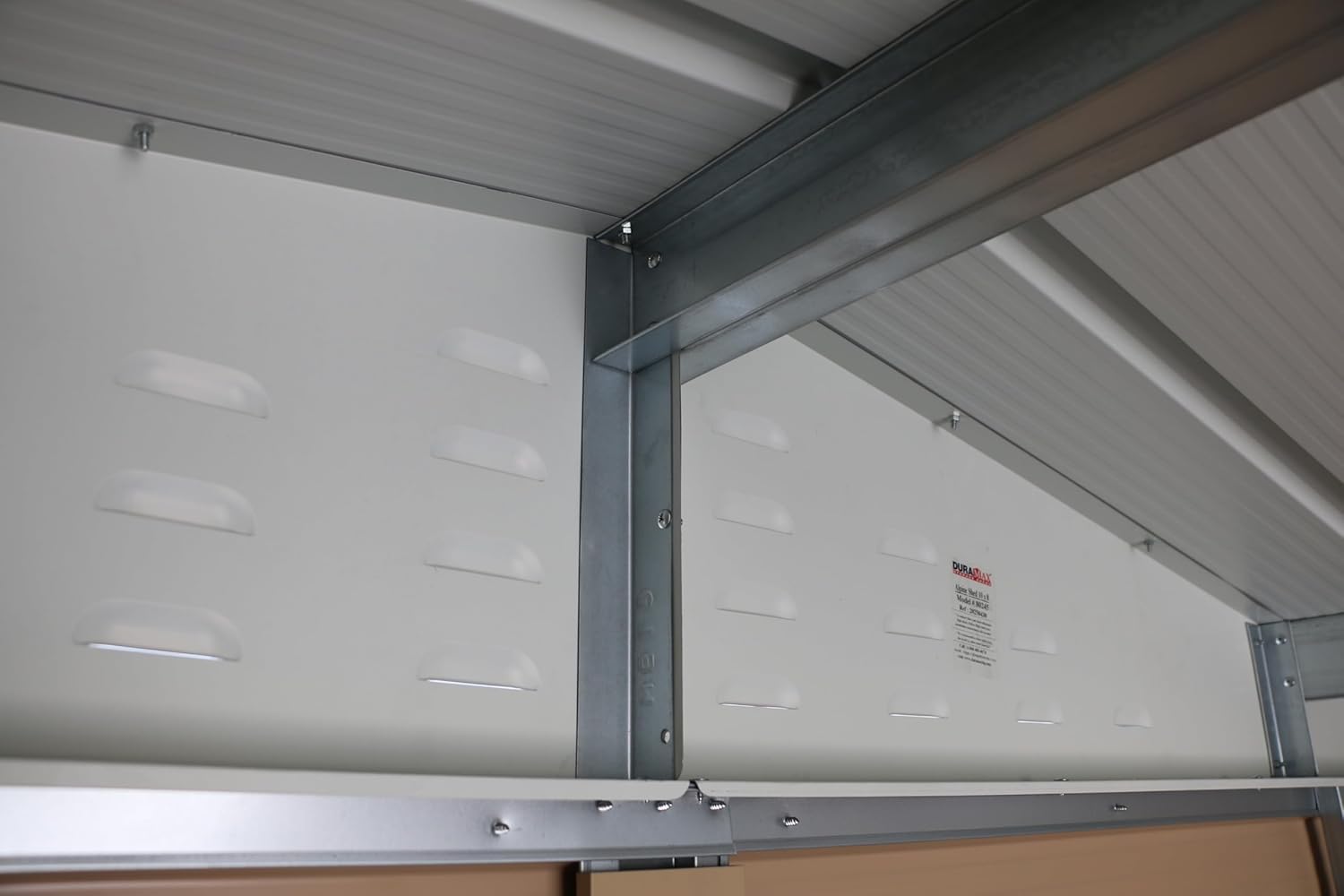 Alpine 10x10 Imitation Wood Metal Shed 