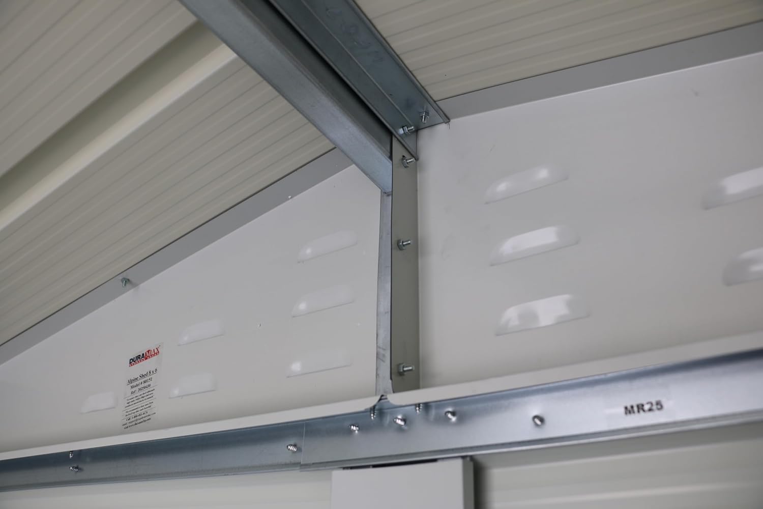 Alpine 8x6 Anthracite Grey Metal Shed