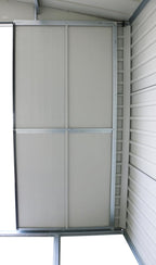 Alpine 10x10 anthracite grey metal shed 