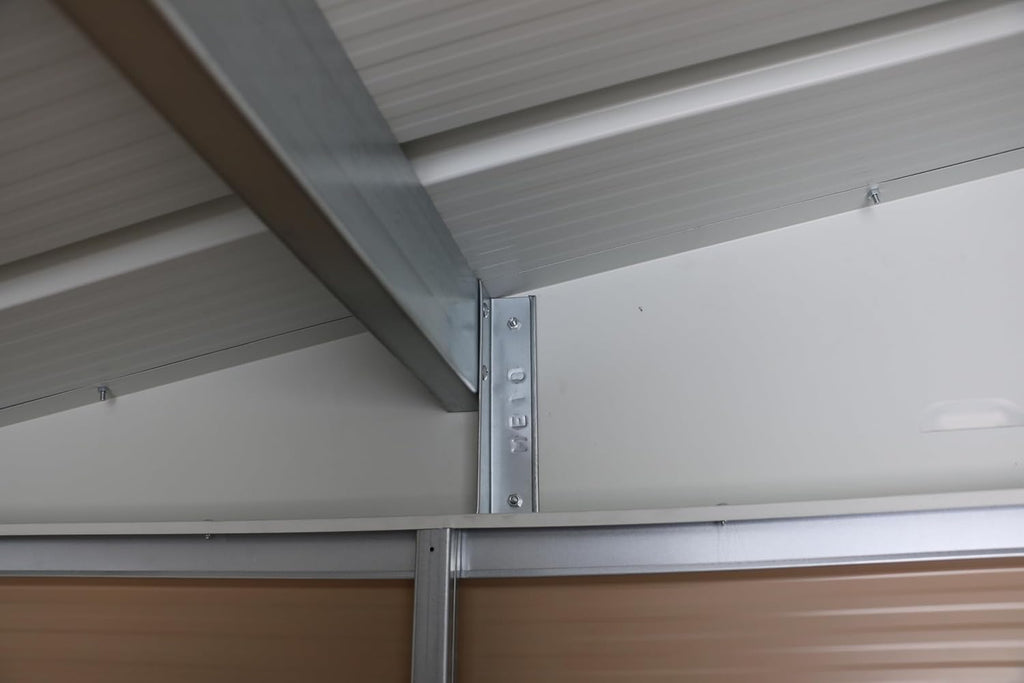 Alpine 8x6 Imitation Wood Metal Shed