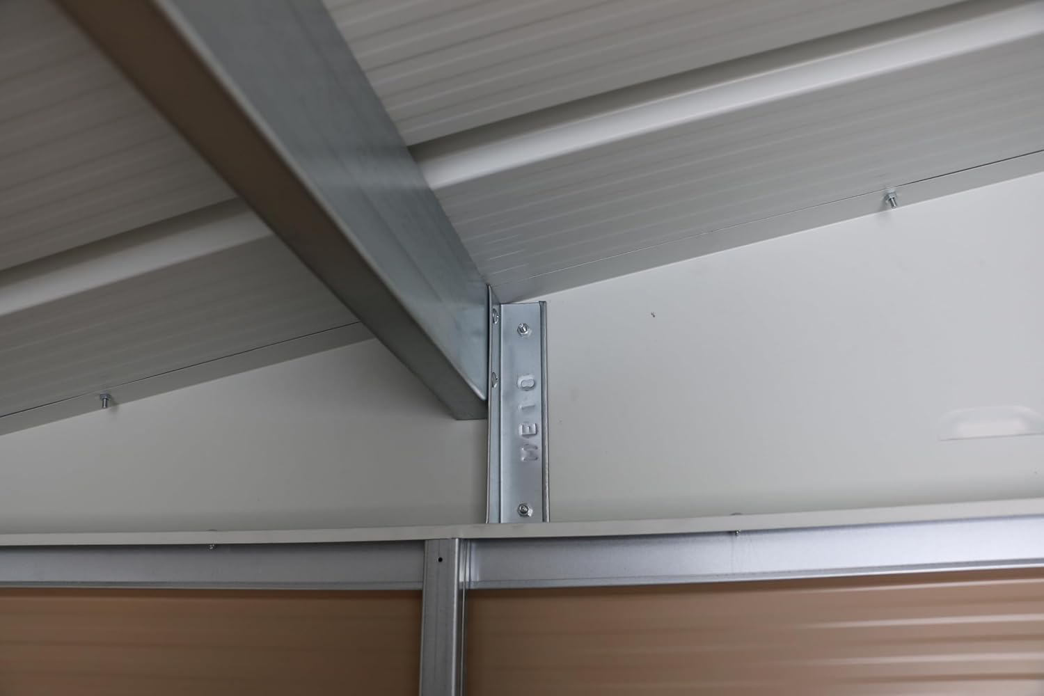 Alpine 8x6 Imitation Wood Metal Shed