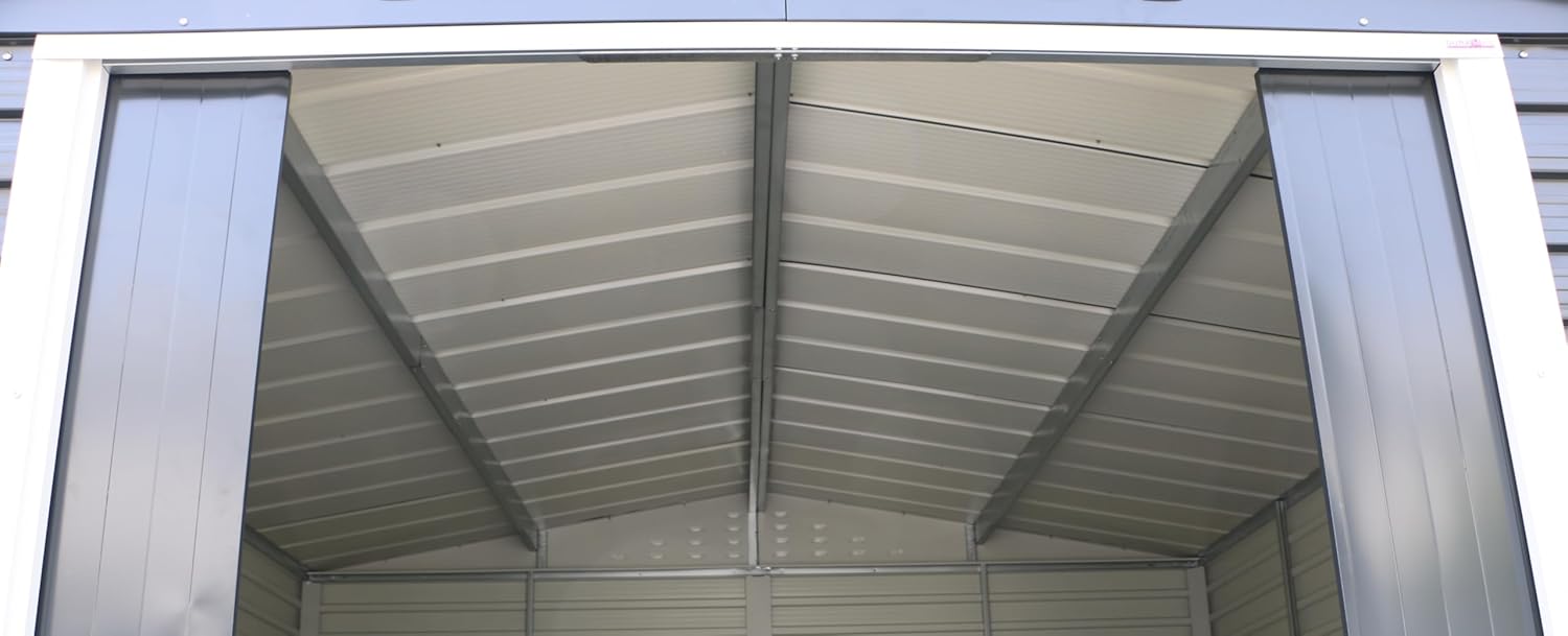 Alpine 8x6 Anthracite Grey Metal Shed