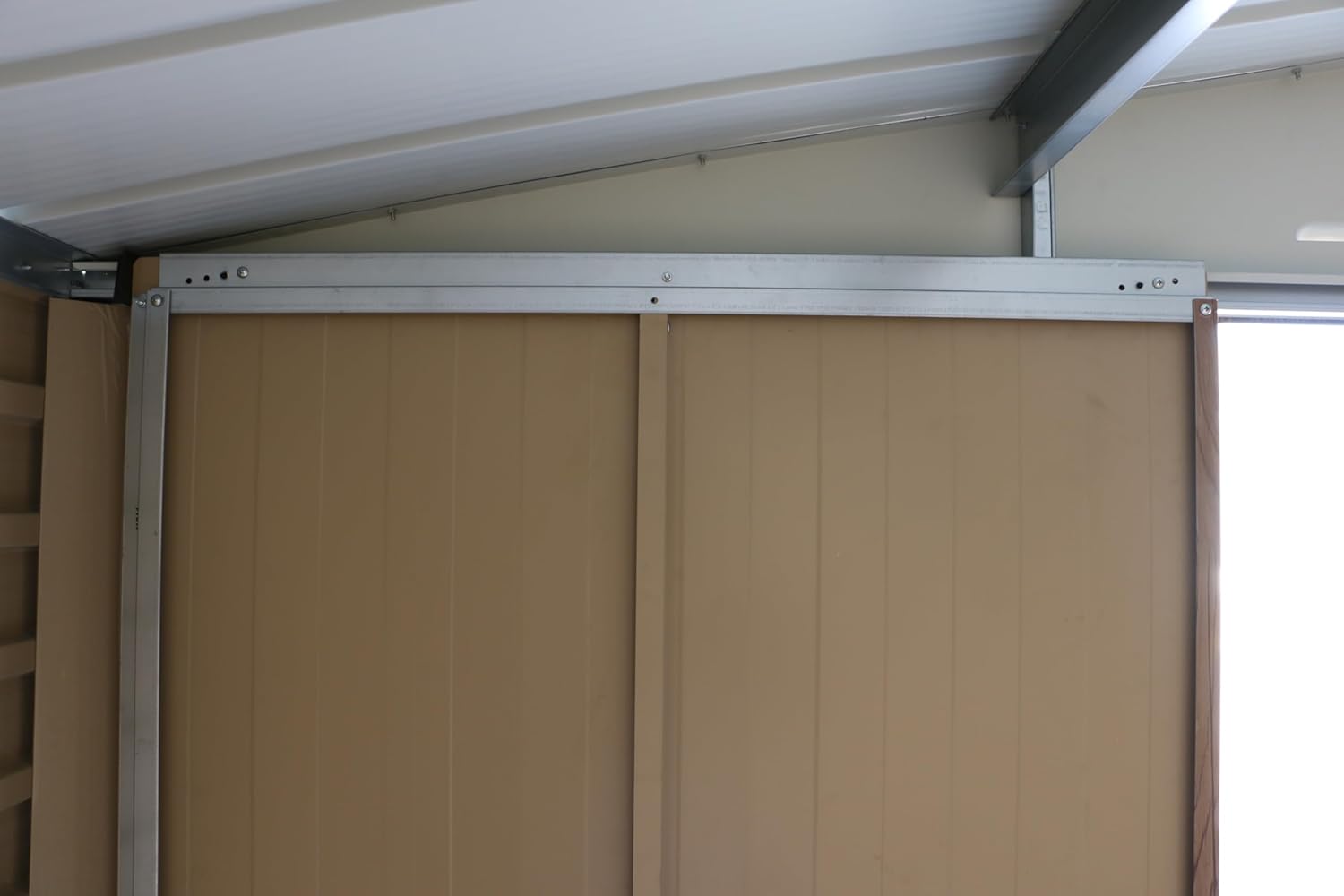 Alpine 10x10 Imitation Wood Metal Shed 