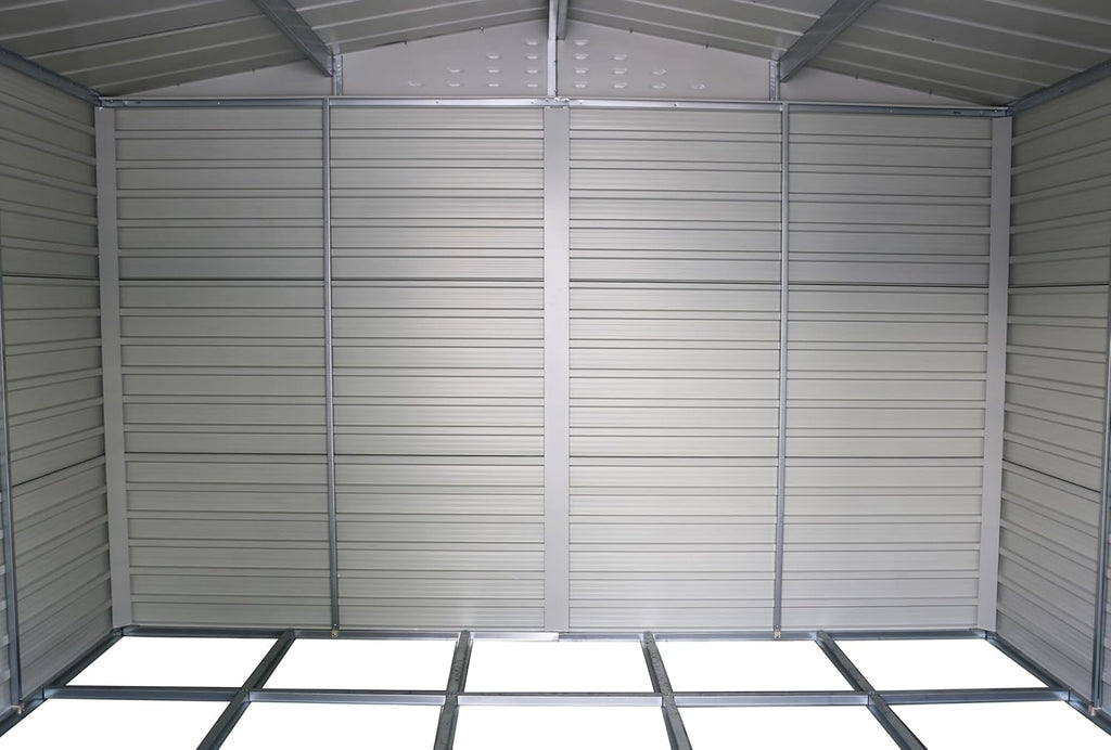 Alpine 10x10 anthracite grey metal shed 
