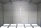 Alpine 10x10 anthracite grey metal shed 