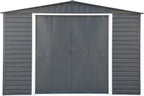 Alpine 10x8 Anthracite Grey Metal Shed
