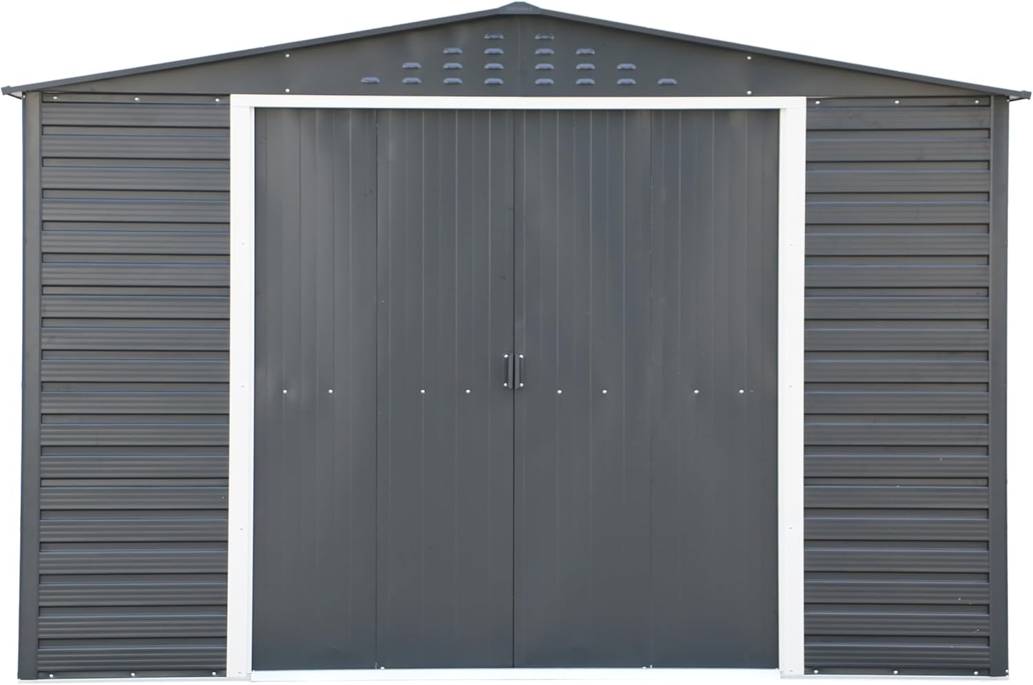 Alpine 10x8 Anthracite Grey Metal Shed
