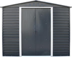 Alpine 8x6 Anthracite Grey Metal Shed