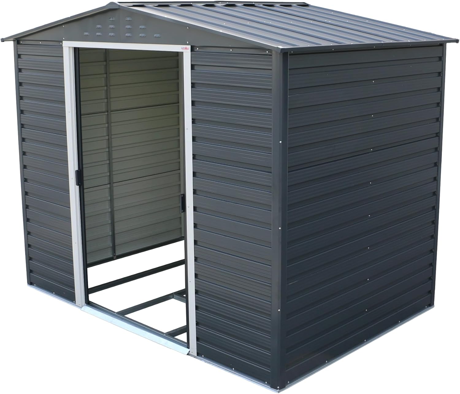 Alpine 8x6 Anthracite Grey Metal Shed