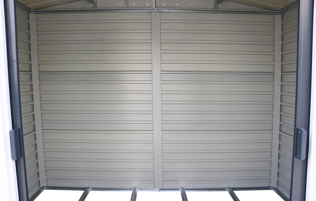 Alpine 8x6 Anthracite Grey Metal Shed
