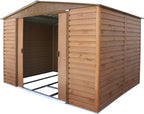 Alpine 10x8 Imitation Wood Metal Shed
