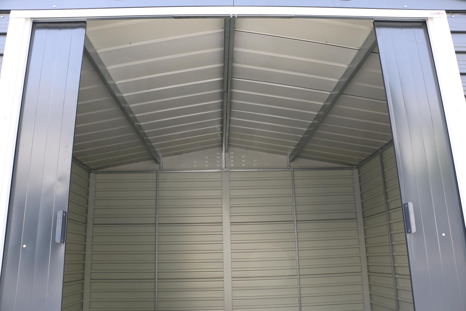 Alpine 10x10 anthracite grey metal shed 
