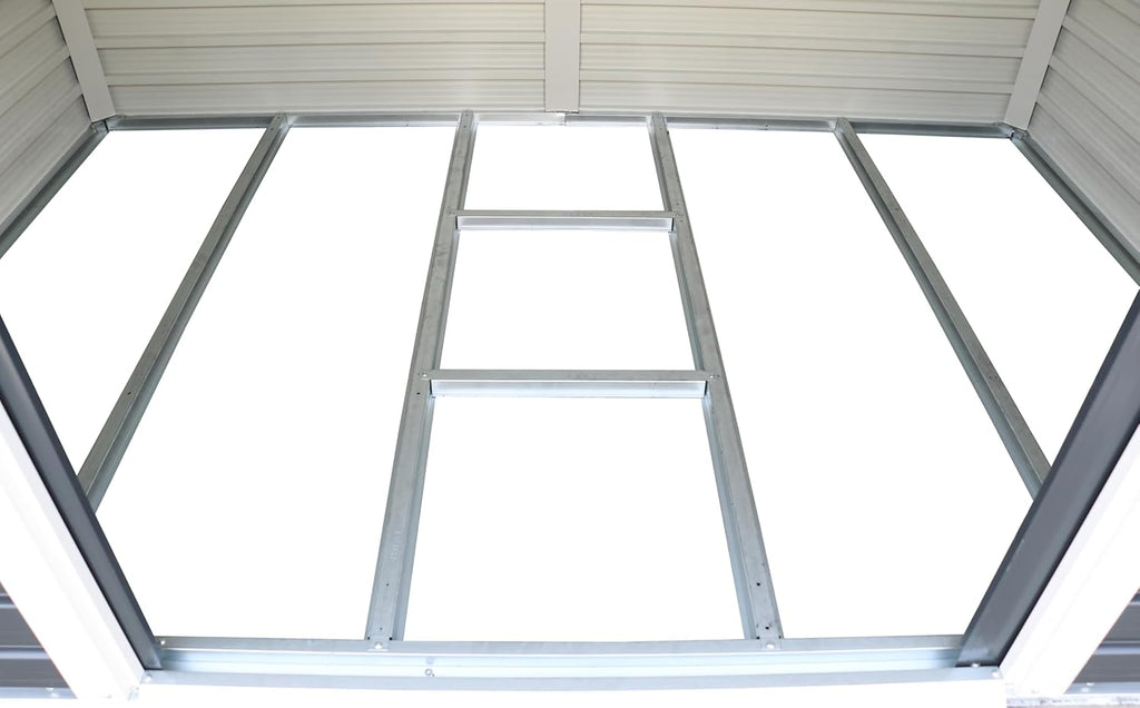 Alpine 8x6 Anthracite Grey Metal Shed