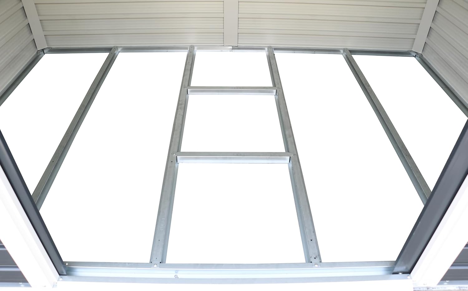 Alpine 8x6 Anthracite Grey Metal Shed