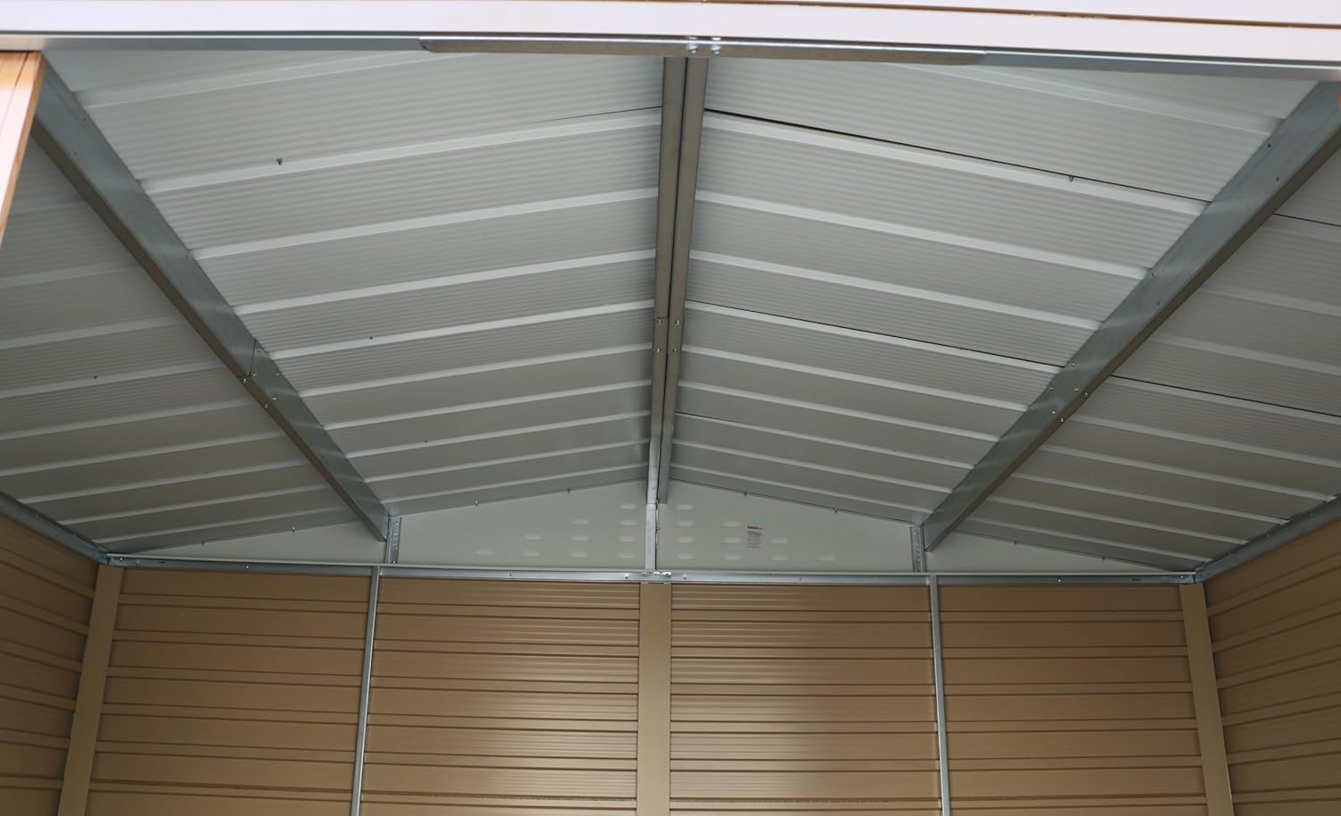 Alpine 10x8 Imitation Wood Metal Shed