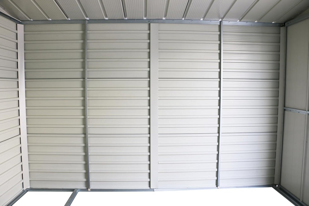 Alpine 10x10 anthracite grey metal shed 