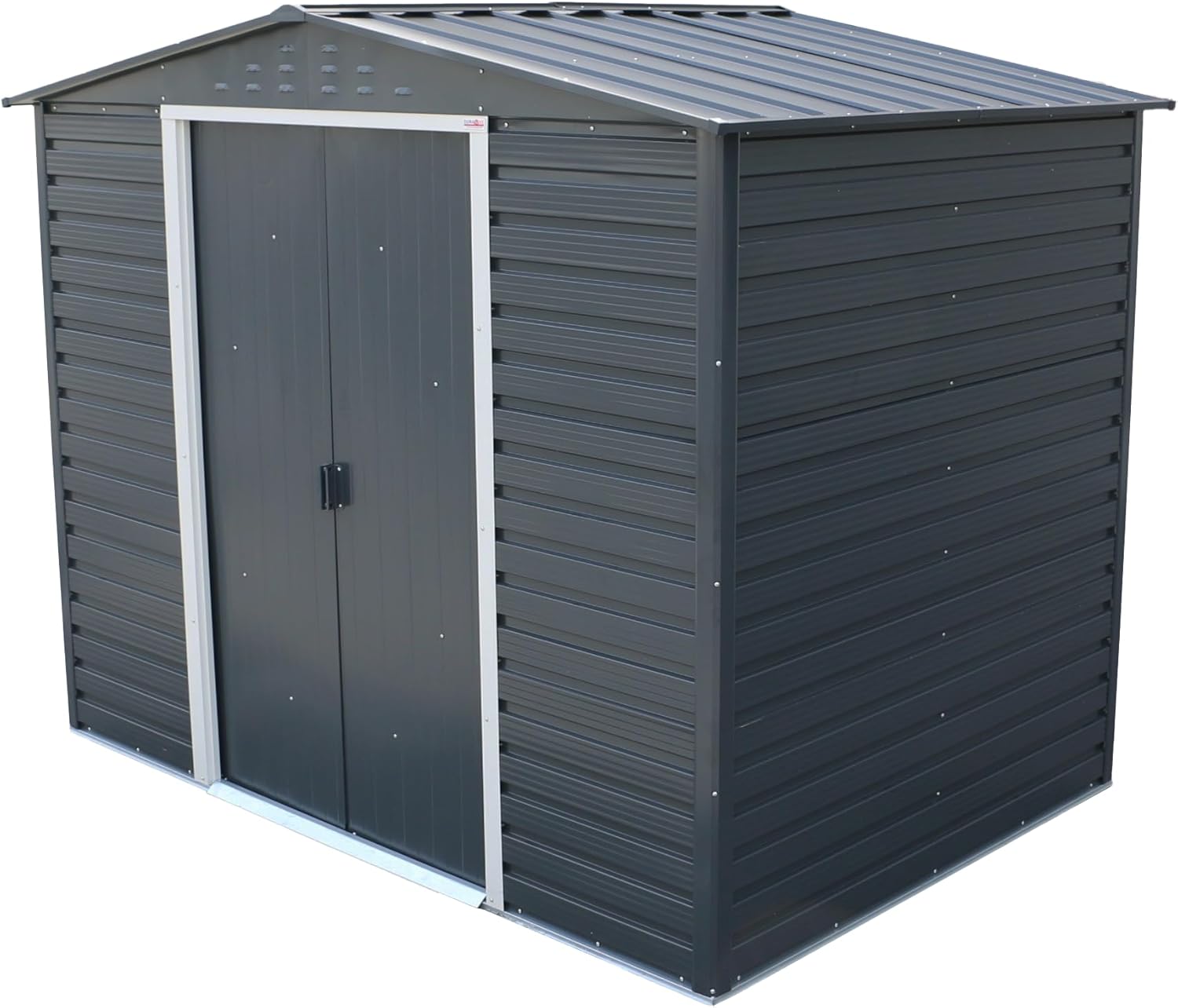 Alpine 8x6 Anthracite Grey Metal Shed