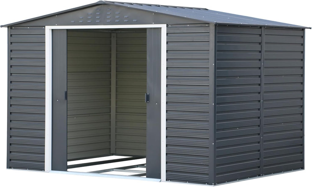 Alpine 10x8 Anthracite Grey Metal Shed