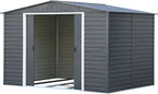 Alpine 10x8 Anthracite Grey Metal Shed