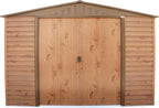 Alpine 10x8 Imitation Wood Metal Shed