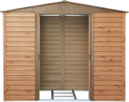 Alpine 8x6 Imitation Wood Metal Shed