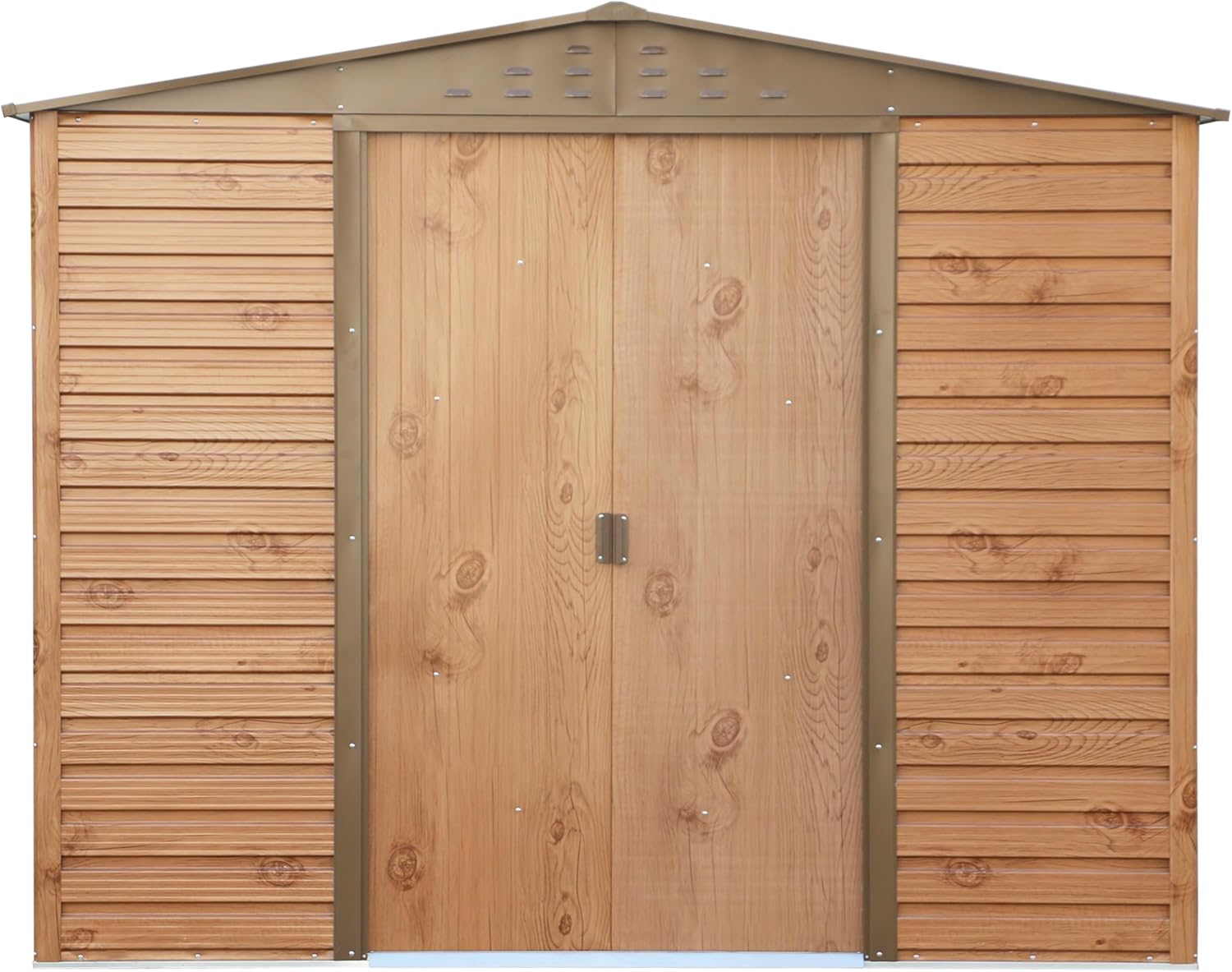 Alpine 8x6 Imitation Wood Metal Shed