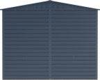 Caseta de jardín Alpine 8x6 - 261,7x183x209 cm y 4,37 m² - Gris Antracita
