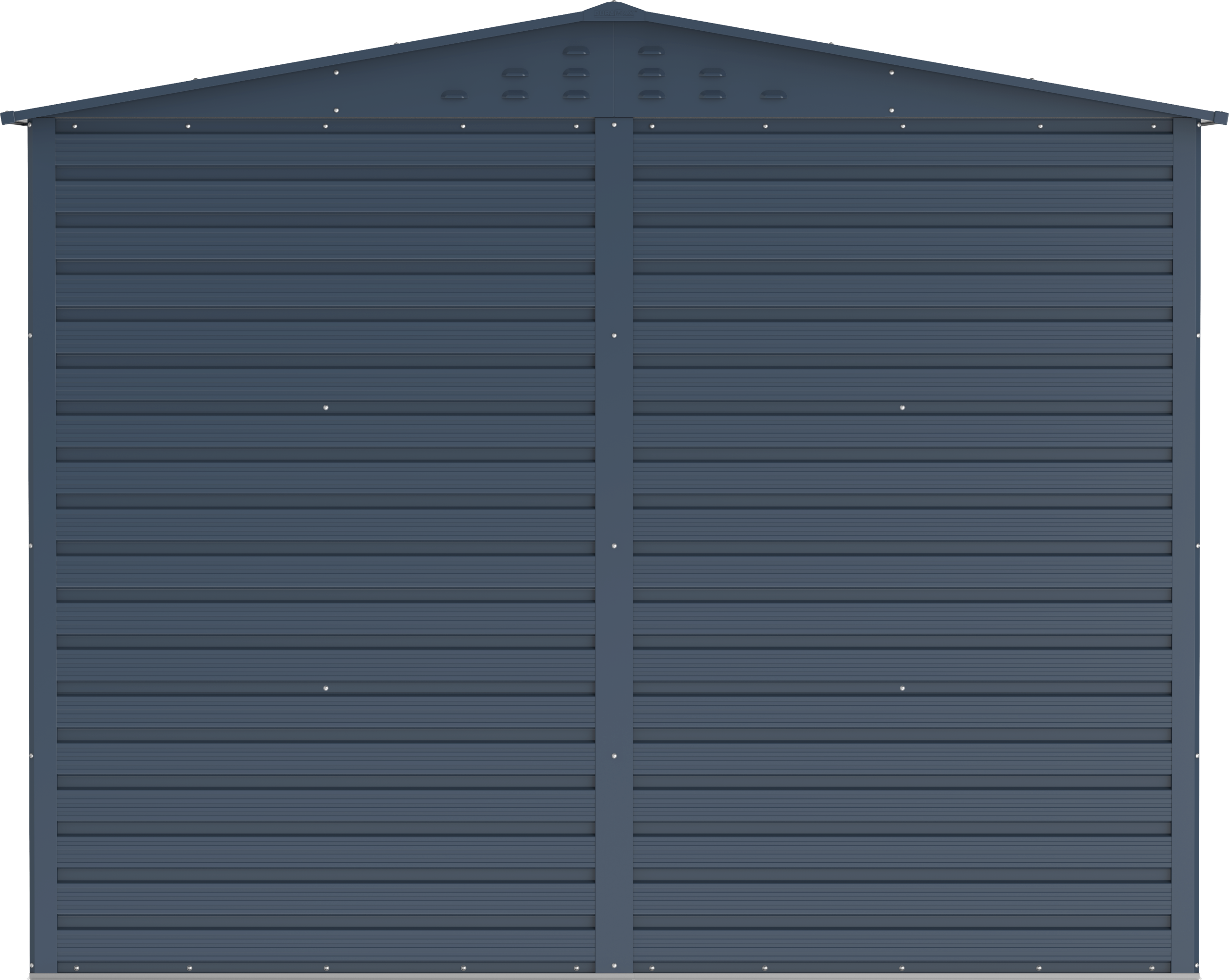 Caseta de jardín Alpine 8x6 - 261,7x183x209 cm y 4,37 m² - Gris Antracita